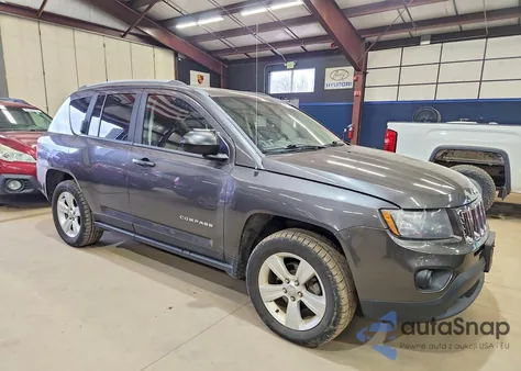 2016 Jeep Compass Sport из США, поврежденный, VIN 1C4NJDBB2GD535522
